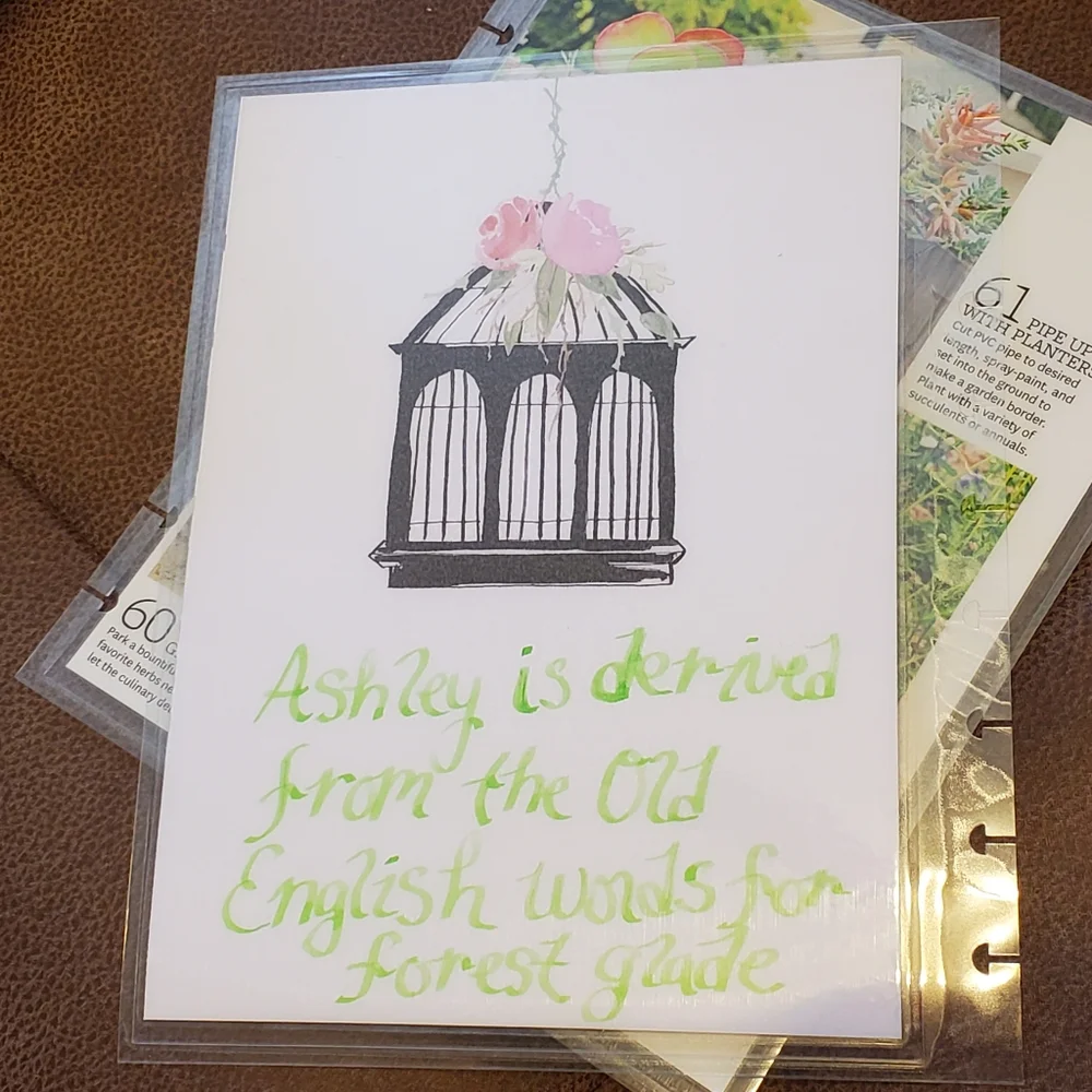 Hand made cover for your Classic size Disc Bound Planner Ashley